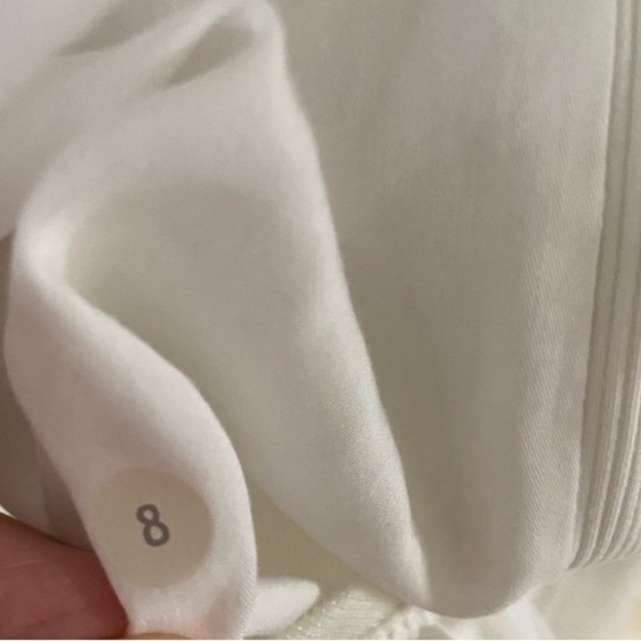 Lululemon 🍋Old School White Lined Ruched Jacket, no hood size 8 - Picture 3 of 3